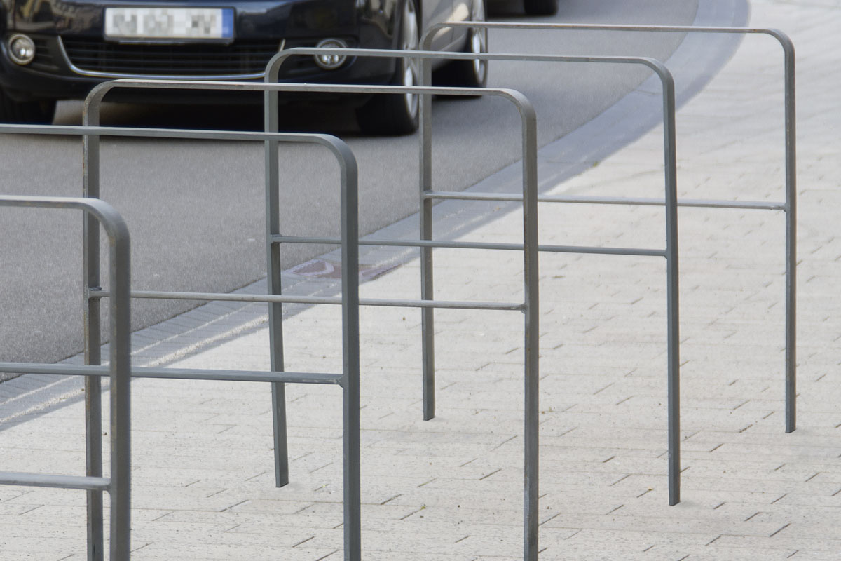 galvanised bike stand