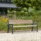 bench aluminium wood