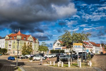 bergen, deutschland - 16.10.2020 - stadtbild in der altstadt