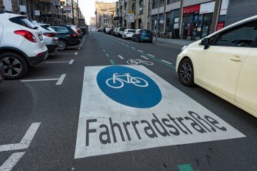 Fahrradstrasse im Stadtzentrum