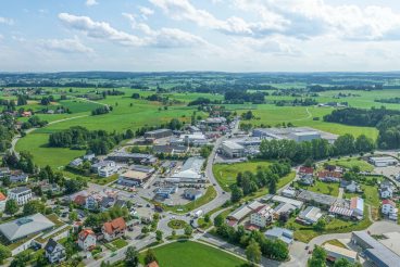 Ausblick auf die Region um Vogt im württembergischen Allgäu