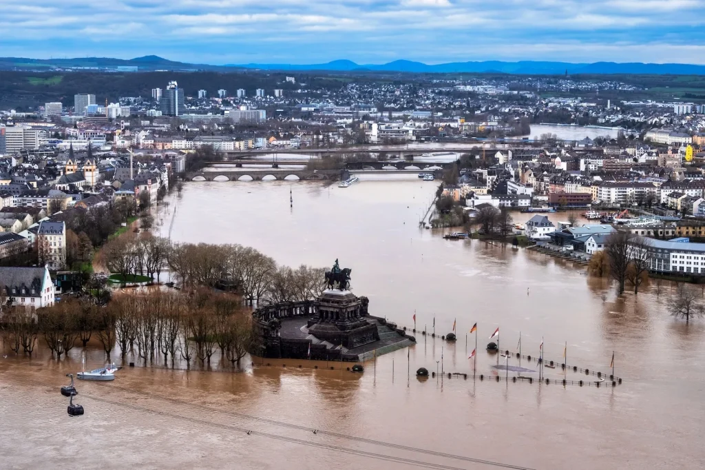stadt unter wasser