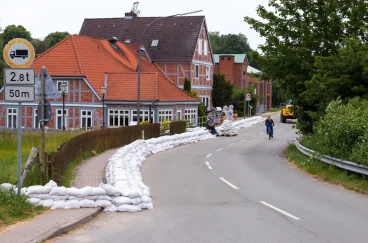 Hochwasserschutz Sandsäcke